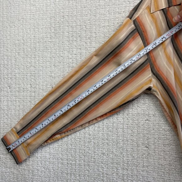 Sergio Louis Italy Long Sleeve Button-front Shirt Men S Aztec Stripes Western - Picture 9 of 13